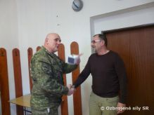 Jubilant na Samohybnom delostreleckom oddiely v Michalovciach